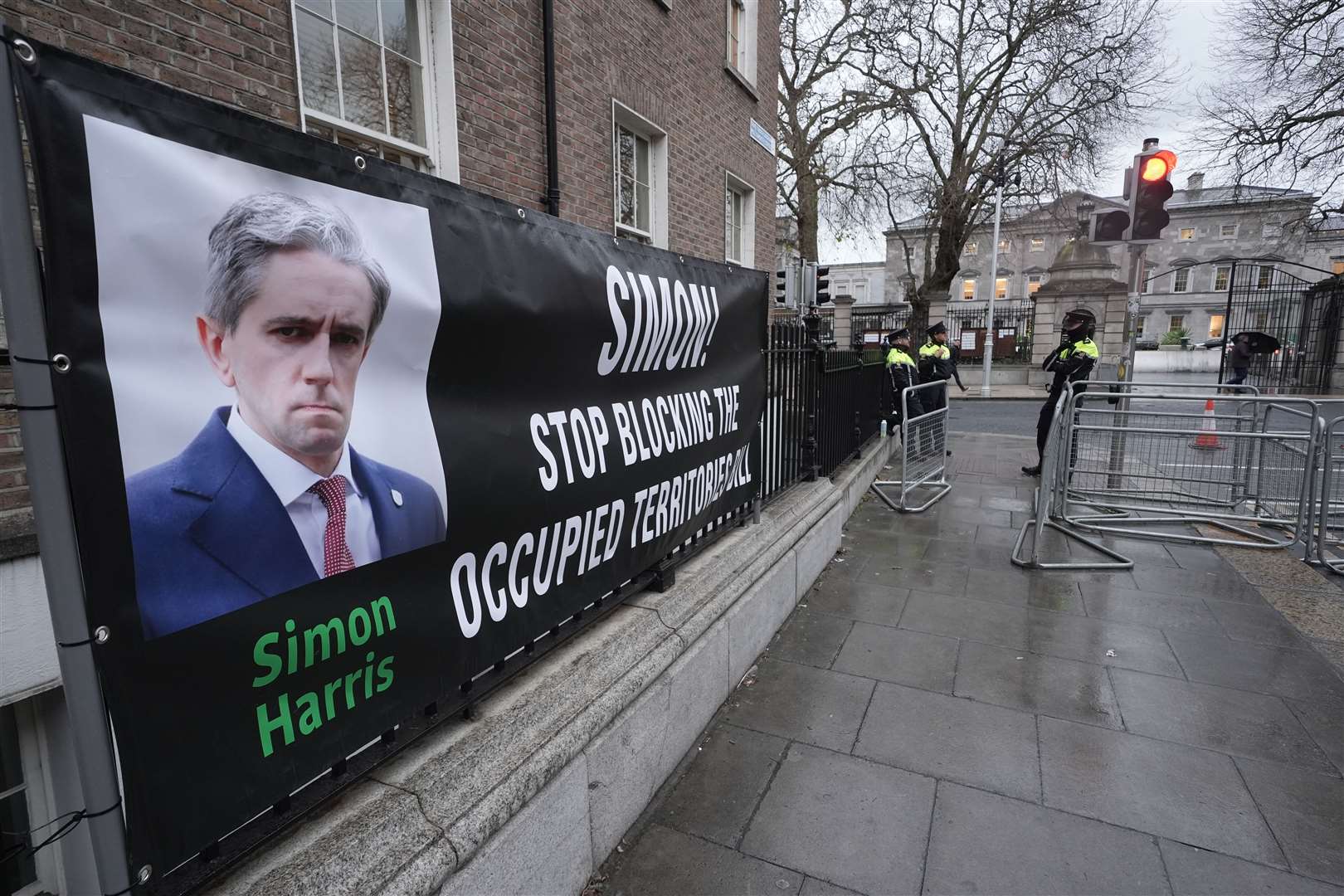 Simon Harris has said that Ireland’s new parliament will not be intimidated from calling for peace in Gaza (Brian Lawless/PA)