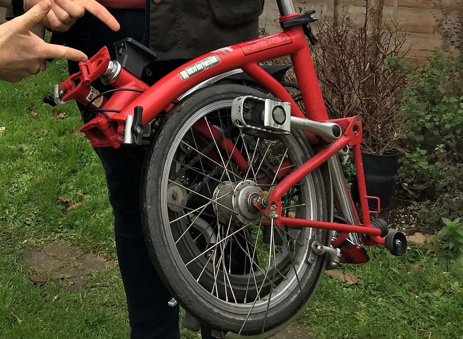 Paul was reunited with his bike thanks to Jason