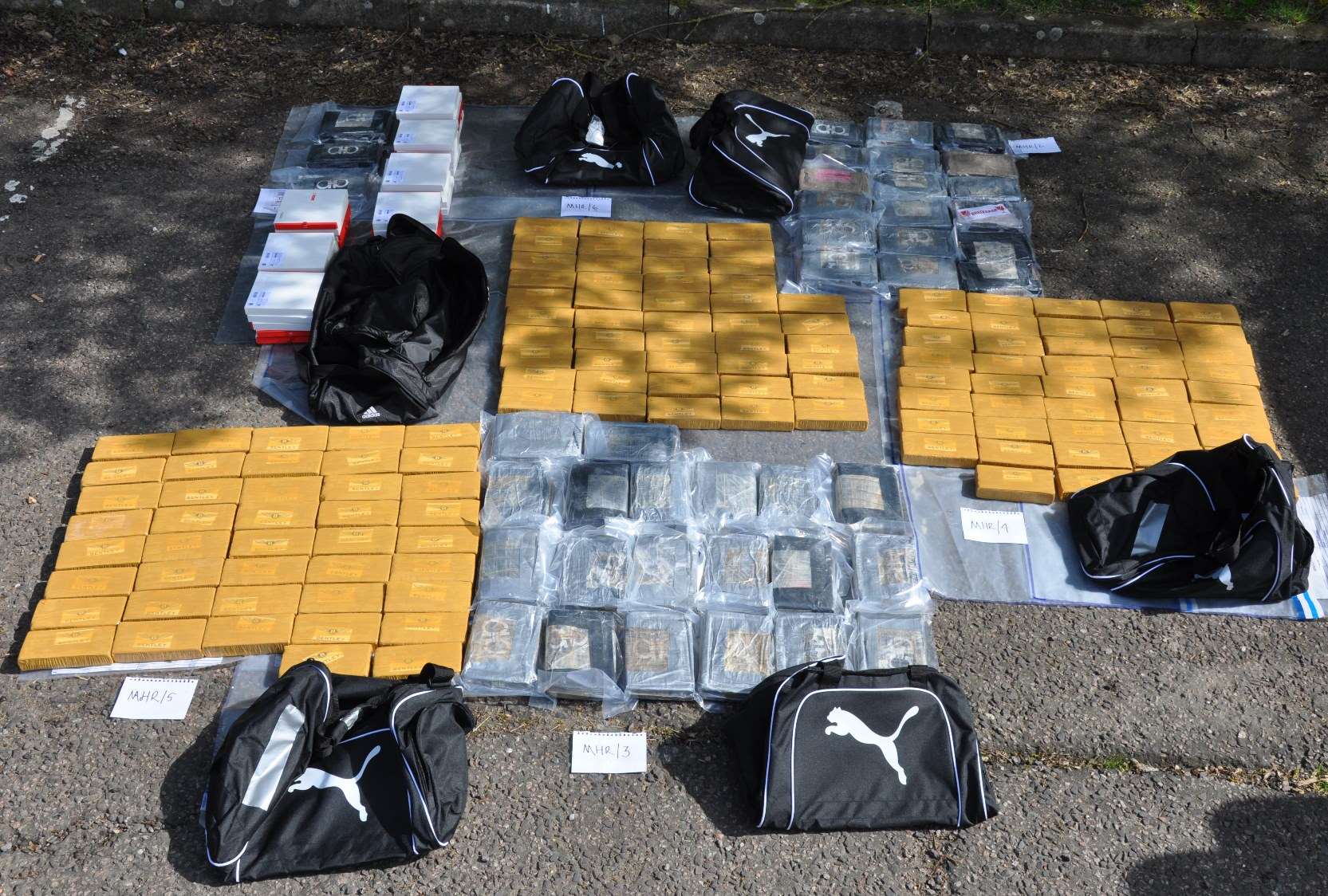 The haul recovered. Picture: National Crime Agency