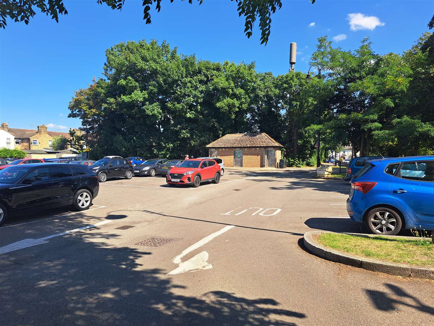 The loos are situated in the long stay car park