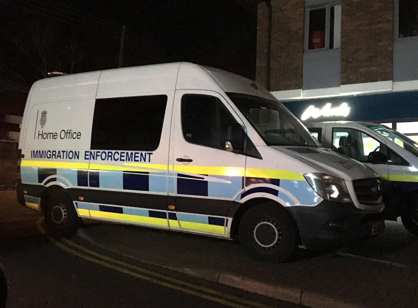 Officers from the Home Office raided the restaurant in Walderslade Road, Chatham