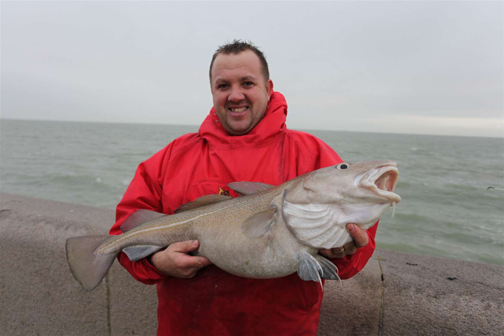 A huge cod caught by angler Dave Mewburn from the Admiralty Pier a few years ago. The closure is a big blow for anglers in Kent Picture: Alan Yates