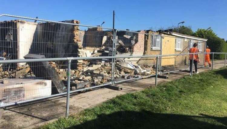 Hersden Sports Pavilion had to be demolished after an arson attack in 2020