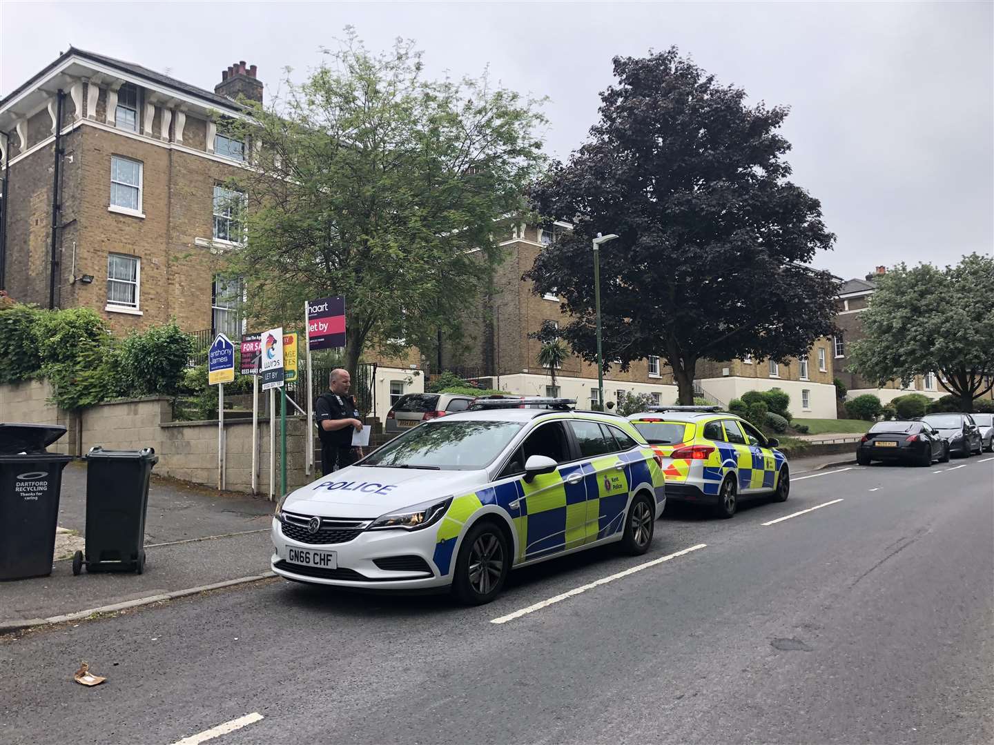 Police in Bean Road, Greenhithe