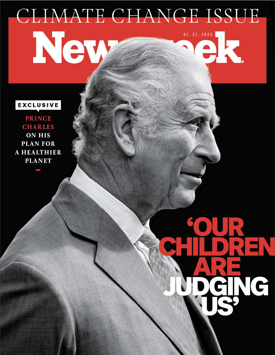 The Prince of Wales on the cover of Newsweek’s January 21 issue (Photo-illustration by Newsweek; source photo by Chris Jackson/Getty)