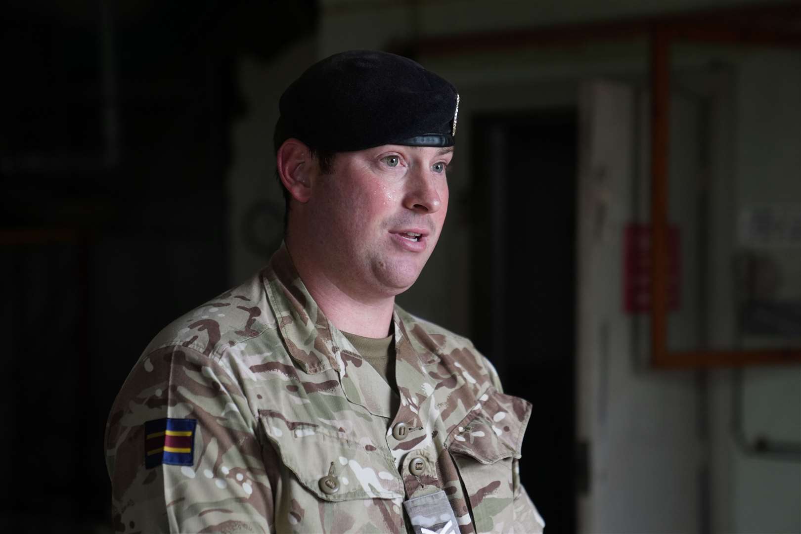 Sergeant Chris Jacques said the Ukrainians have been ‘engaging’ (Joe Giddens/PA)