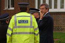 Headteacher Richard Williams at the Dover Christ Church Academy protests