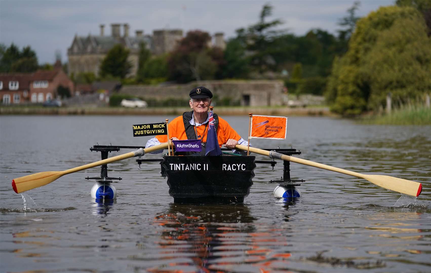 ‘Major Mick’ sets off along Beaulieu River in Hampshire (Andrew Matthews/PA)