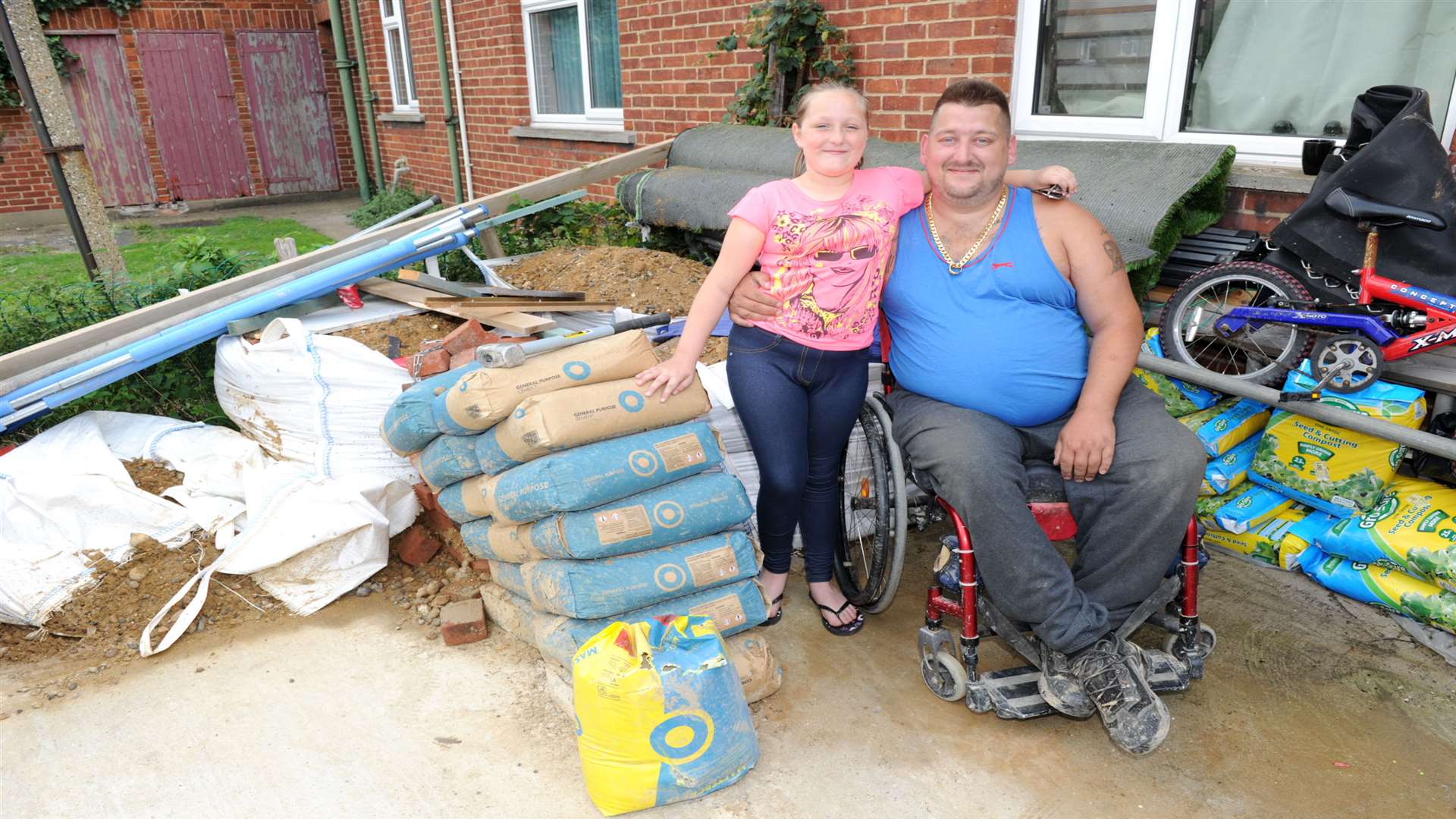 Andy Rees with his 10-year-old daughter Summer