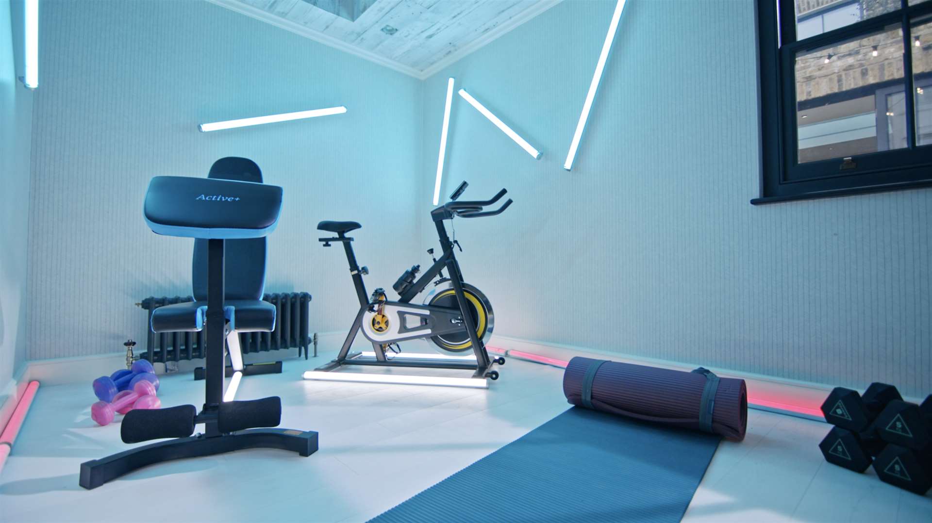 The property is fitted with its own gym (Transmission Productions Ltd)