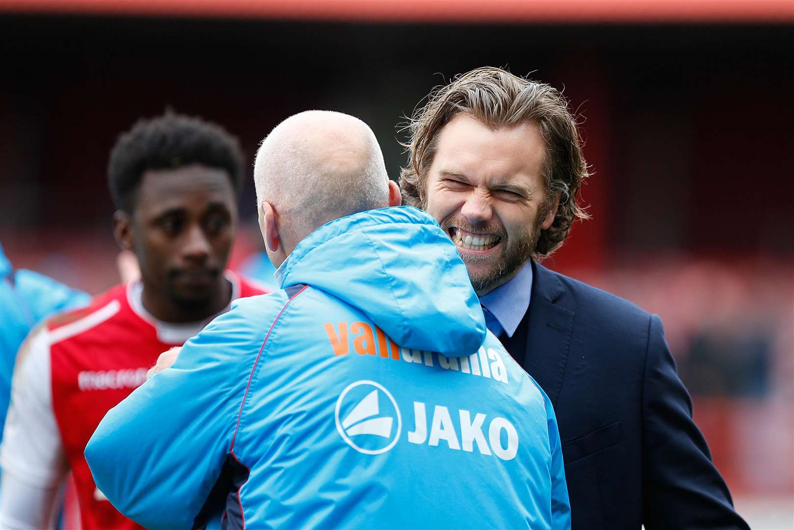 Ebbsfleet boss Daryl McMahon with assistant Steve Gritt Picture: Andy Jones