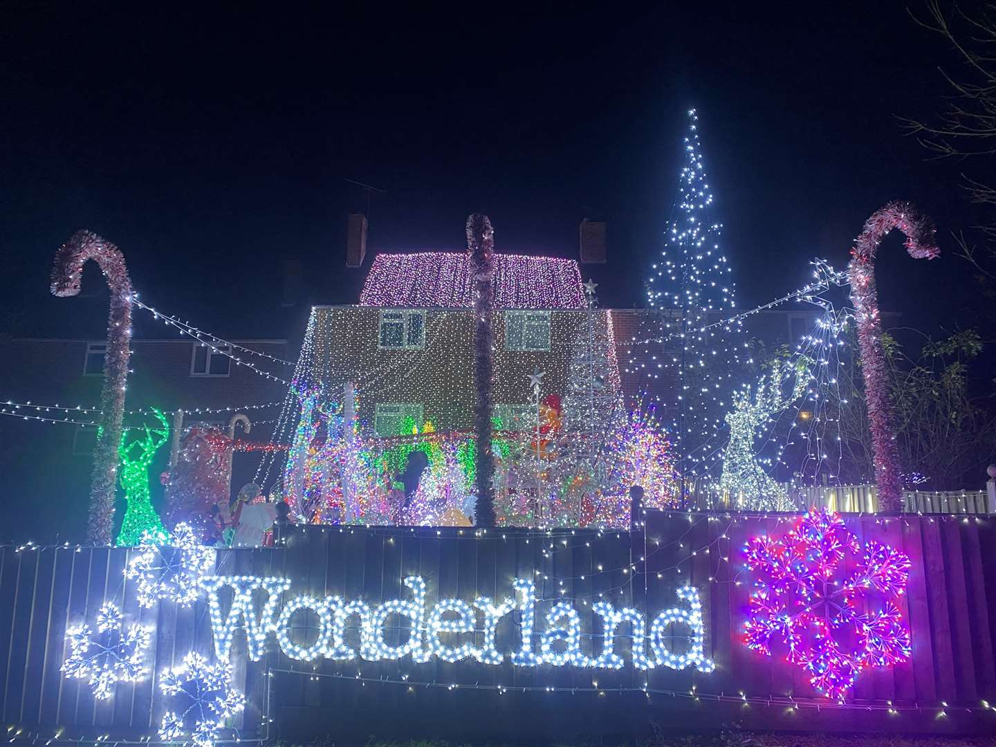 The Clark’s Christmas display attracts people from all over the county