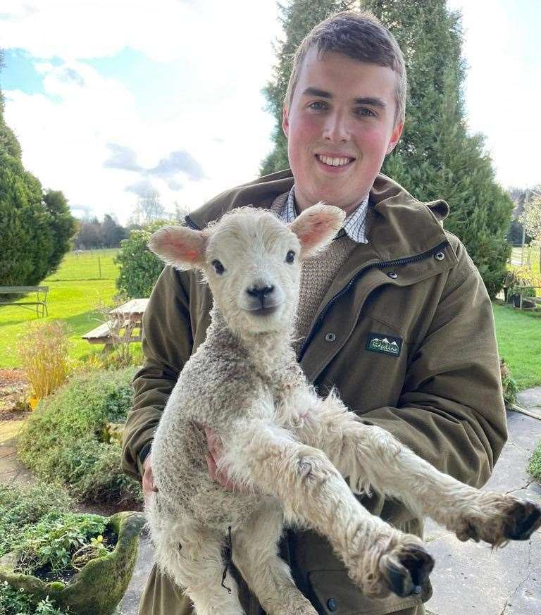 Farmer Robbie Woods loves his lambs