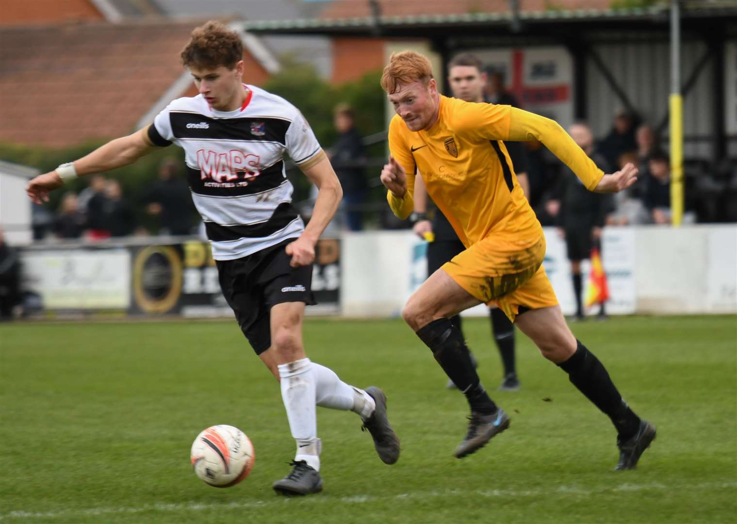 Deal Town in action against Kennington during last season's FA Vase - both sides start in the First Qualifying Round this time around. Picture: Paul Davies