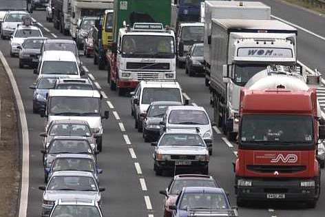 M20 queues. Stock image