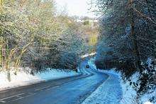 A snowy scene in Medway