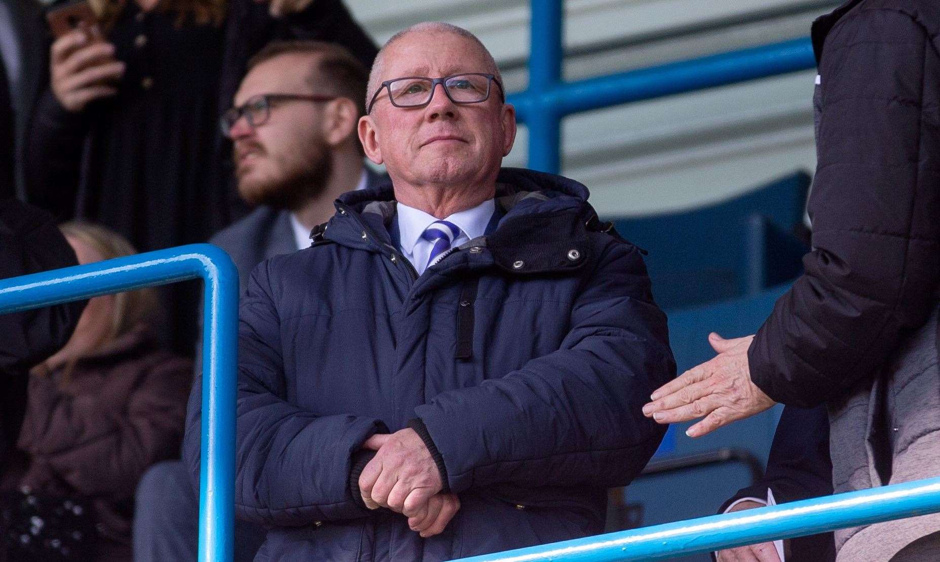 Gillingham FC fan Graham Perry among supporters backing club’s decision to remove former chairman Paul Scally