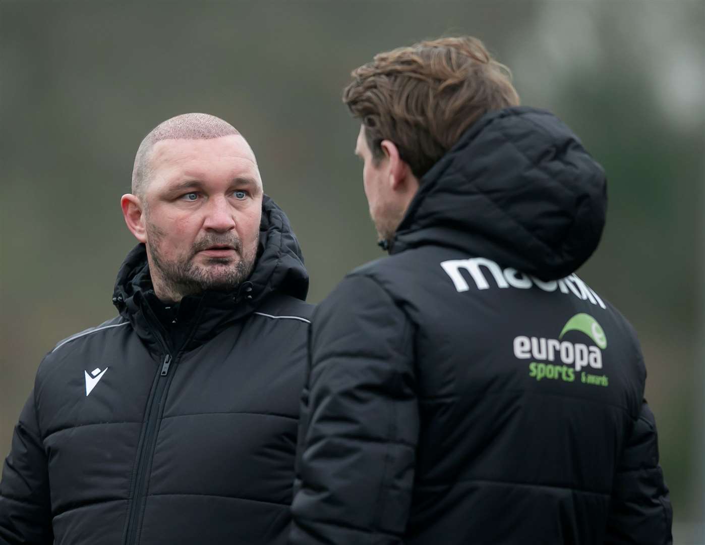 Former Ashford manager Danny Kedwell with No.2 Dean Beckwith. Picture: Ian Scammell