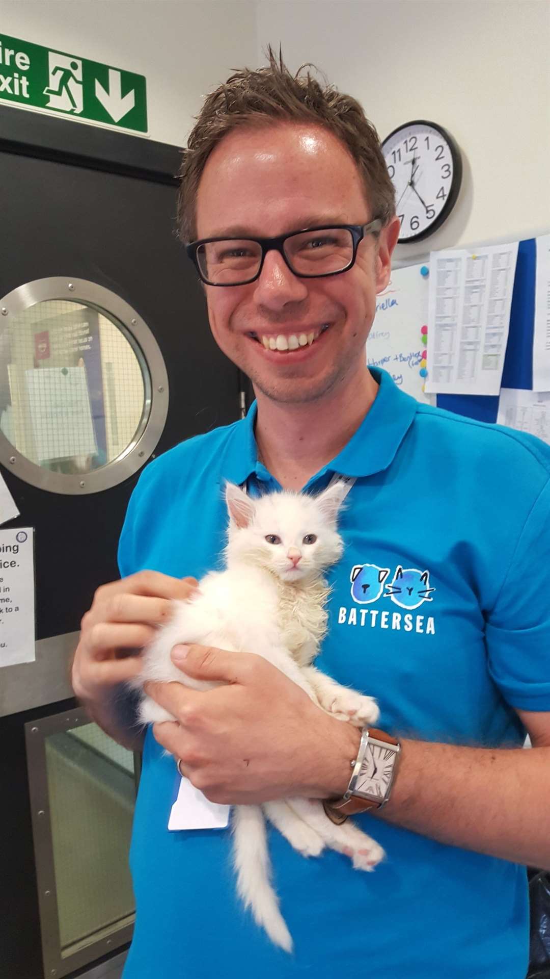 Rob Young praised the public for their responsible attitude to taking on pets during lockdown (Battersea Dogs and Cats Home handout/PA)