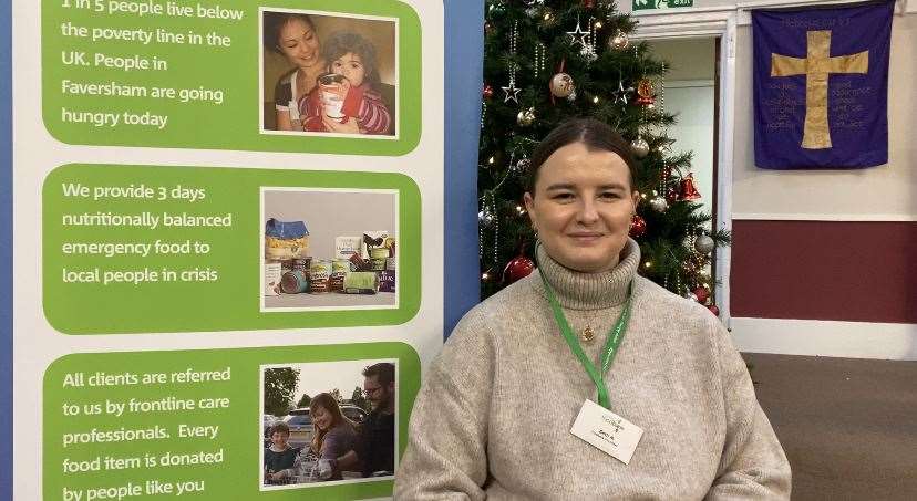 Beth Munn, chair of trustees at Faversham Foodbank