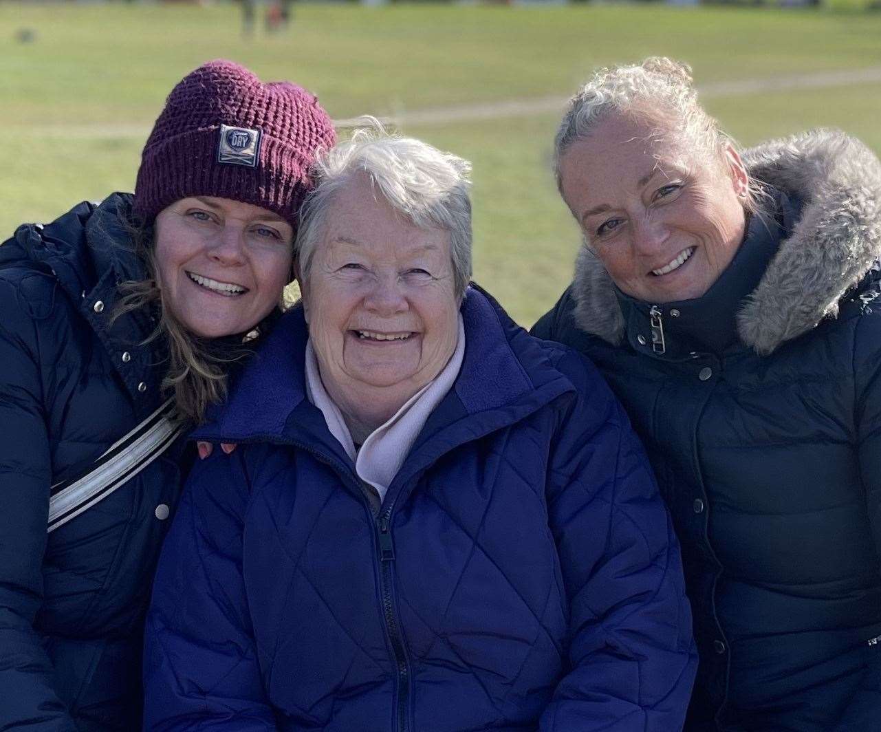 Helen (right) with mum Shiela and sister Clare