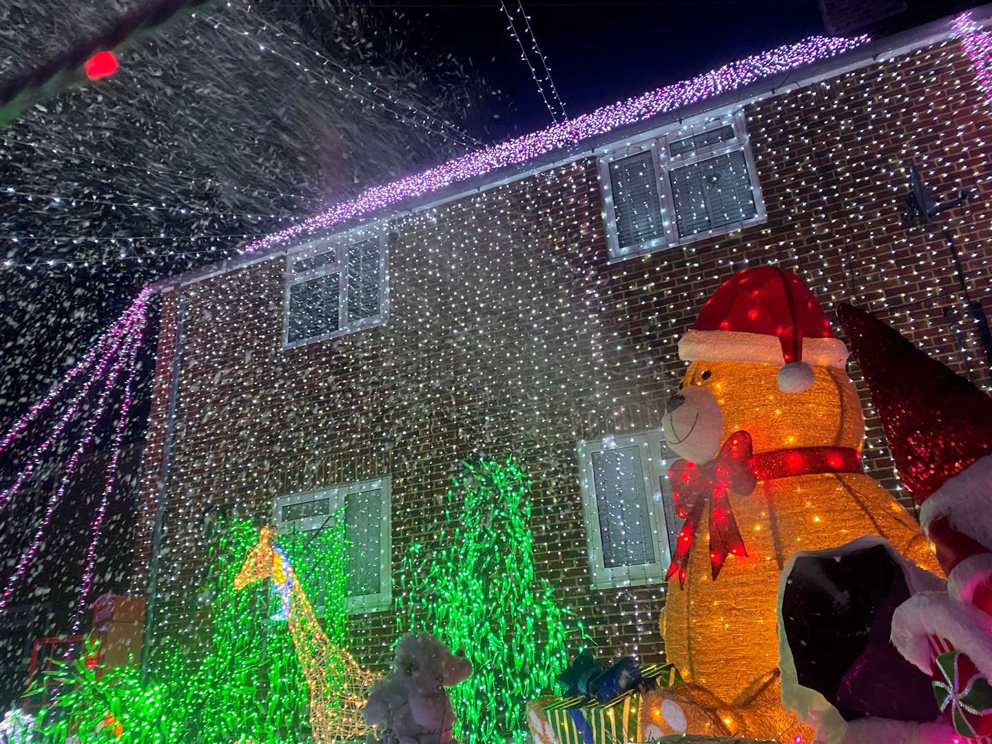 The Clark family put on the display to remember baby Jack