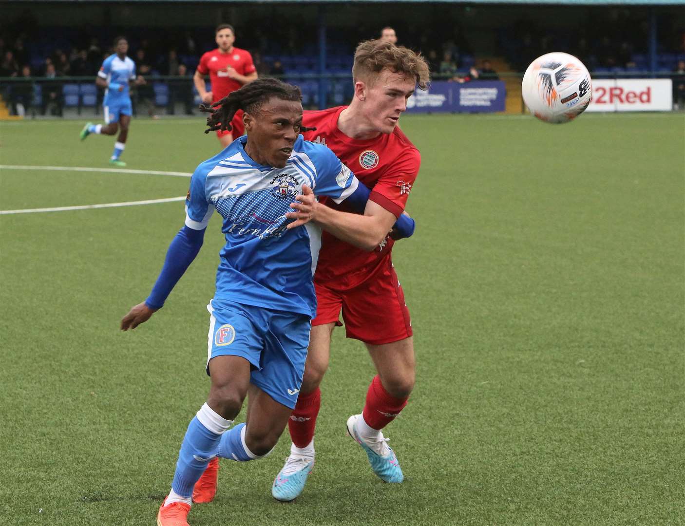 Opening goalscorer Tariq Hinds in action against Worthing. Picture: David Couldridge