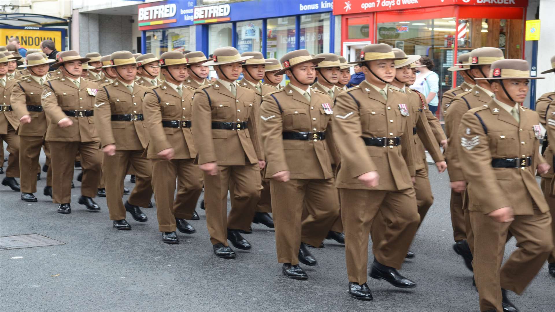 Remembrance Day in High Street, Maidstone