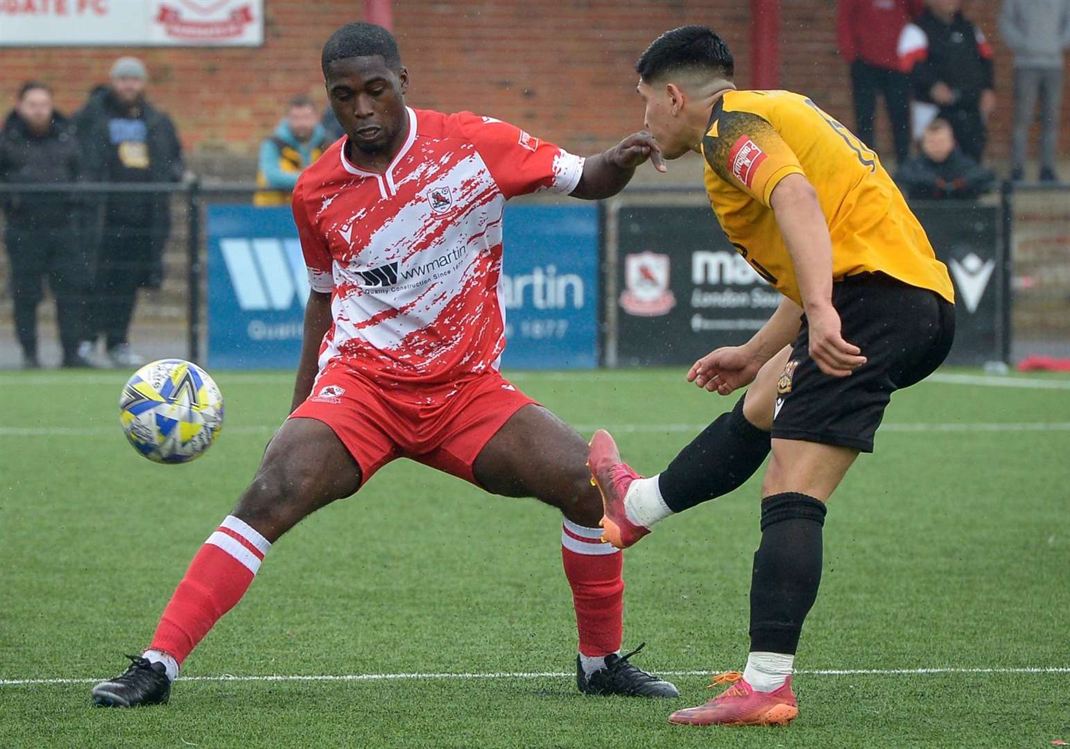 Ramsgate lost 2-1 at home to Three Bridges on the final day of the league season. Picture: Stuart Watson