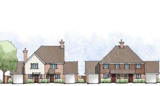 How the houses might look if the development gets approval. Picture: On Architecture/NHS Property Services