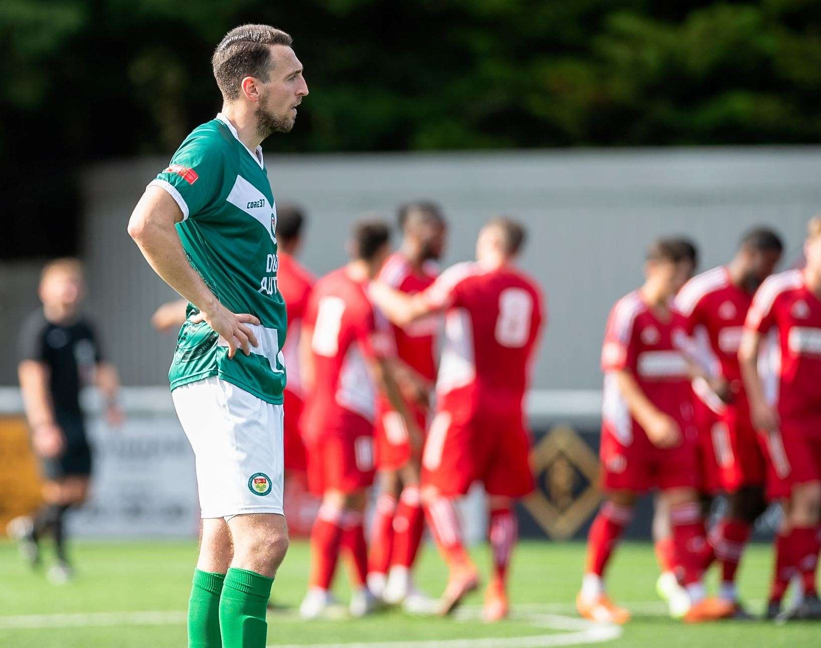 Ashford lost 3-2 to Beckenham in the FA Cup on Saturday. Picture: Ian Scammell