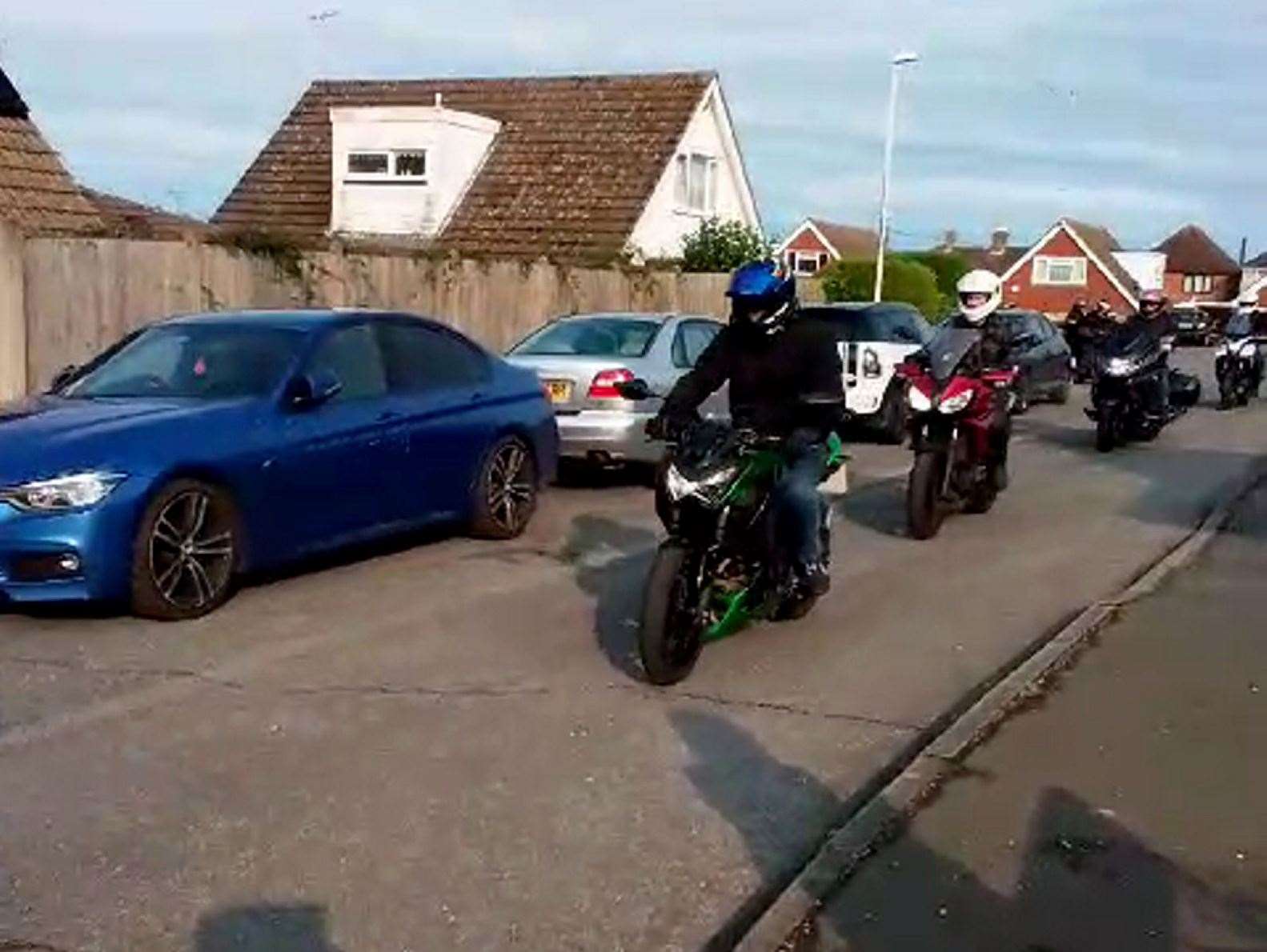 The convoy took Charlie to his prom in style