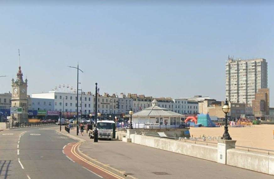 The arrest was at Marine Drive. Picture: Google Street View