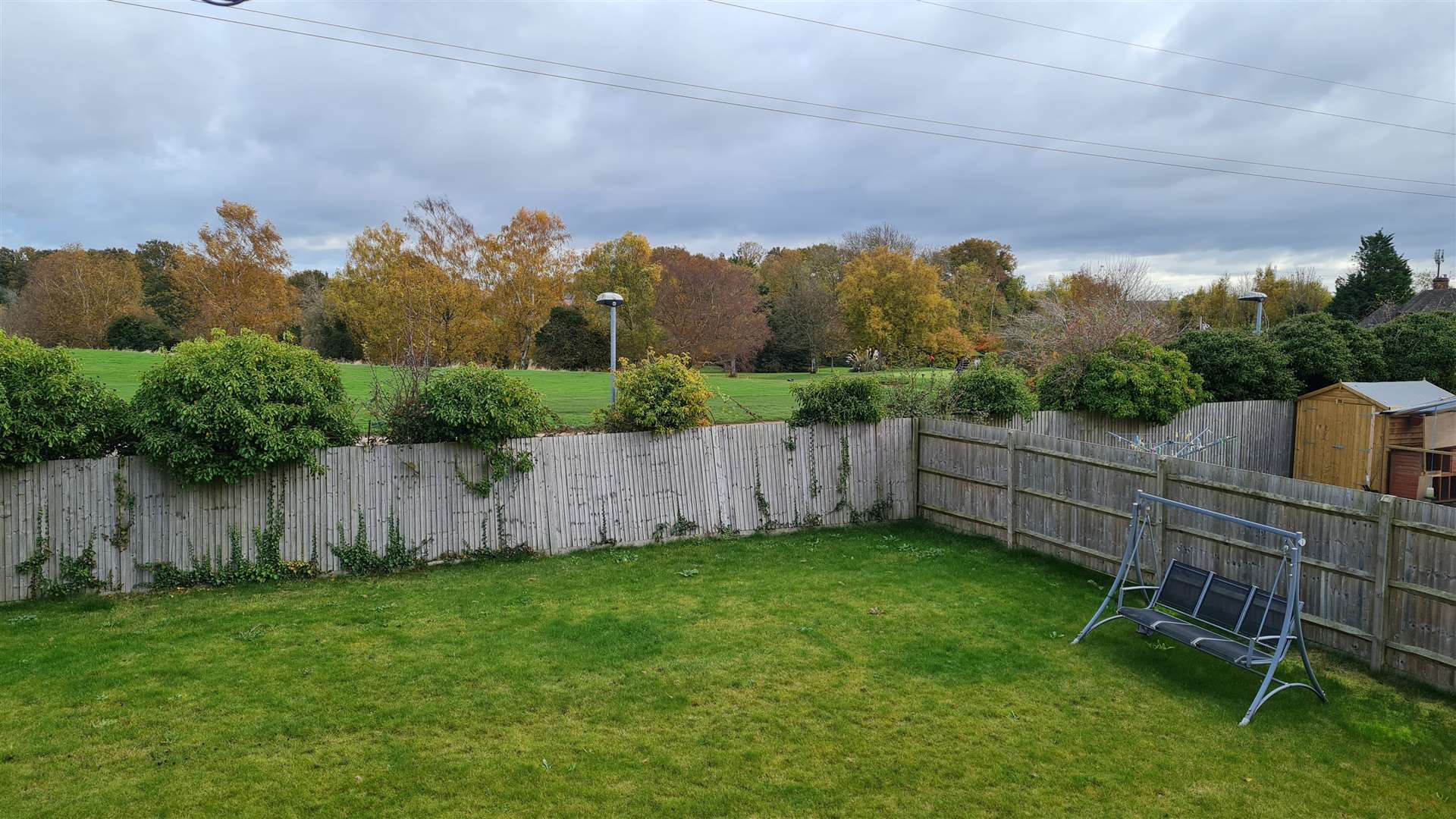 The view from Ryan Singh’s home, looking out on where the bypass could be built