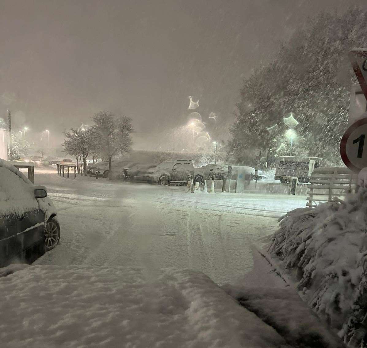 The scene at Maidstone Hospital. Picture: South East 4x4 Response