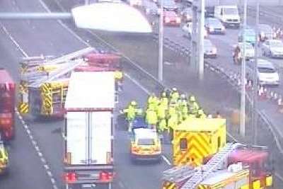 Serious crash blocked the Dartford Crossing northbound