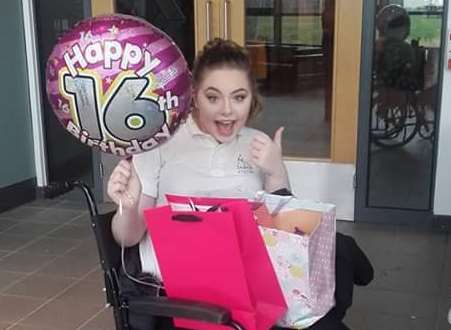 Megan Cruise celebrates her 16th birthday