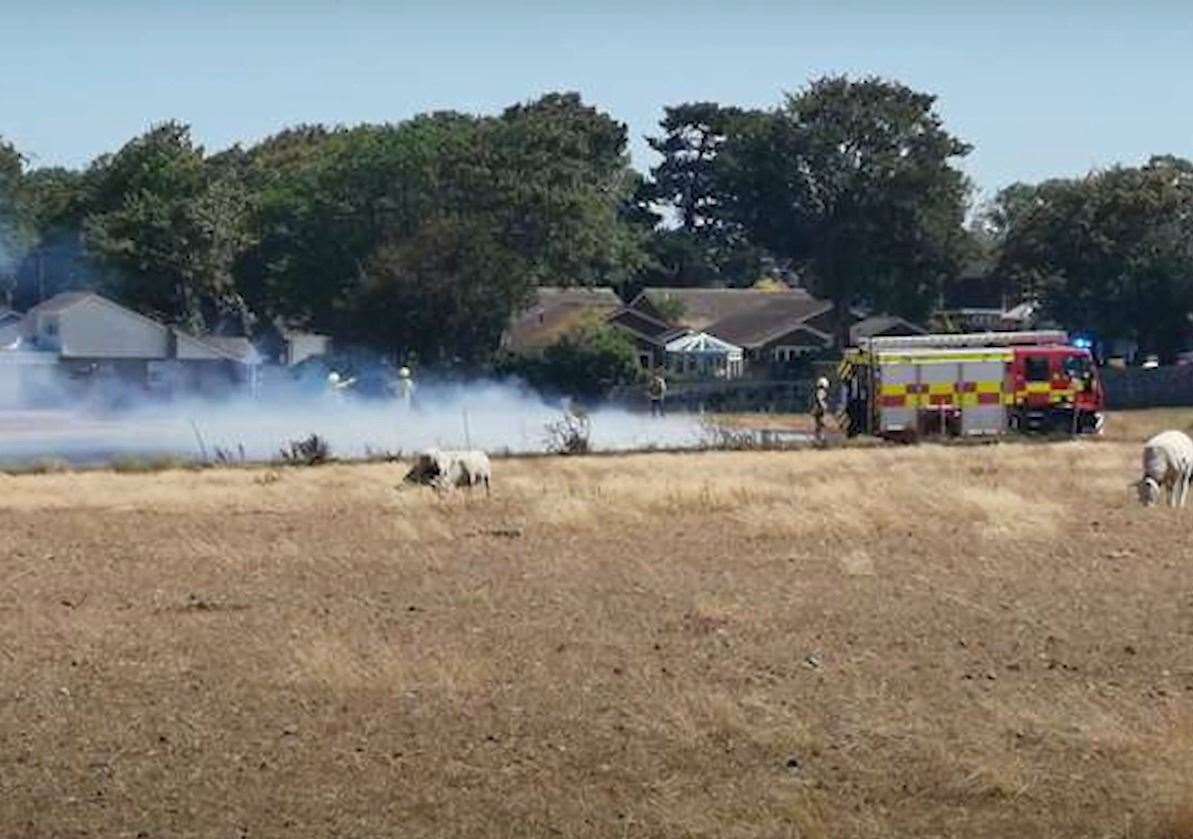 Warm, dry, windy weather provided the perfect conditions for the fire to spread. Picture: KFRS