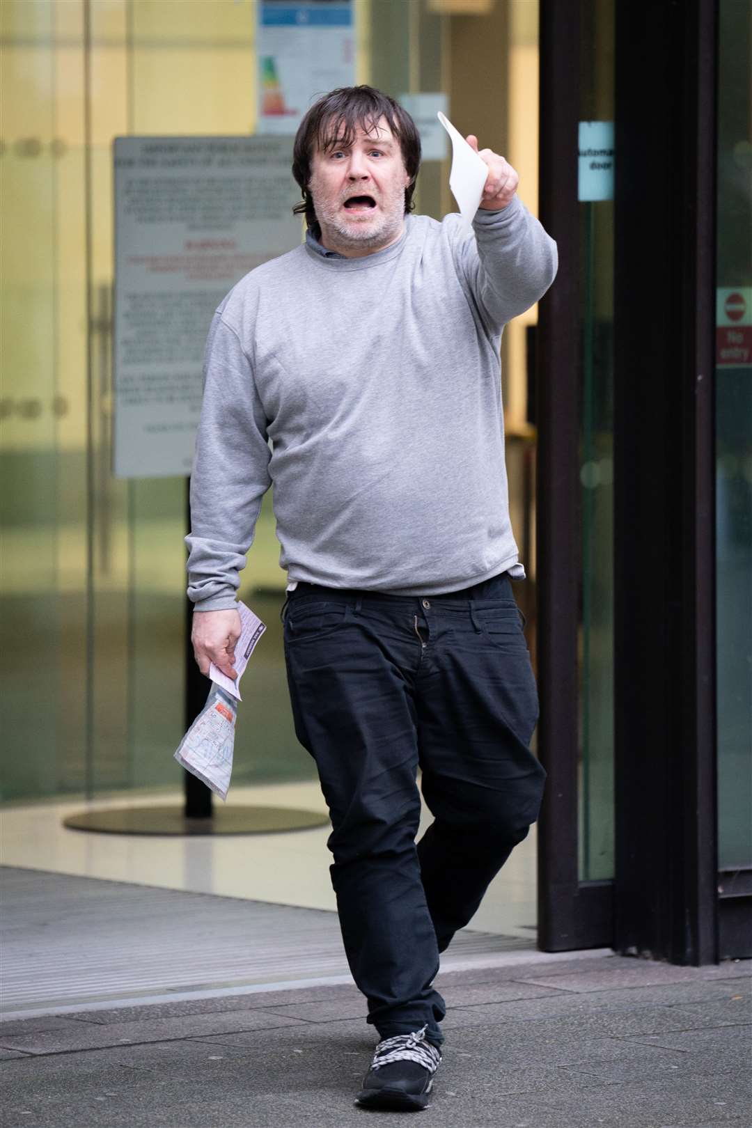 James Phillips, 46, leaving Westminster Magistrates’ Court (PA)