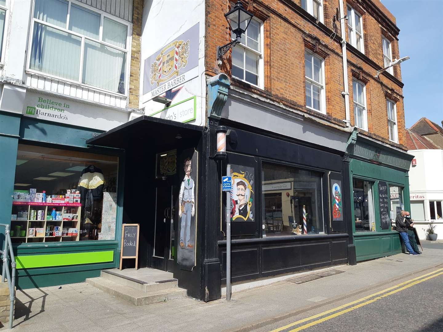 The retro appeal of Steve Lavery's barber shop fits in with the 70s era when the Sex Pistols emerged