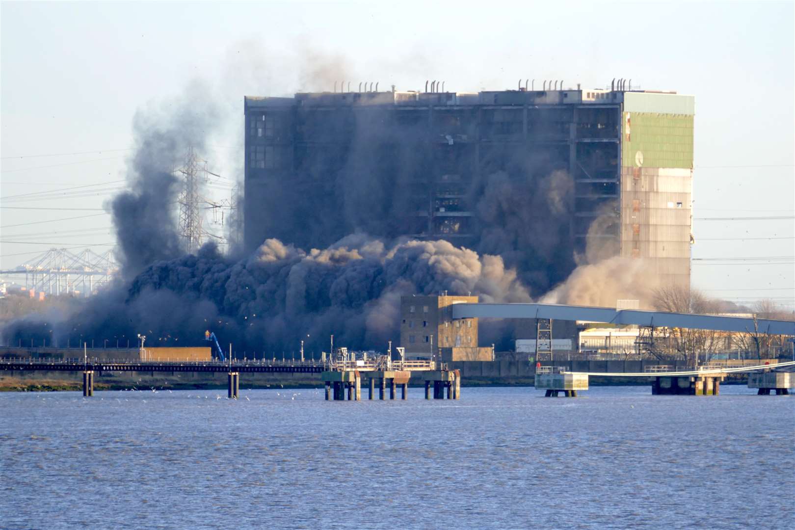 The coal bunkers have been blown up, picture Fraser Gray (6145004)