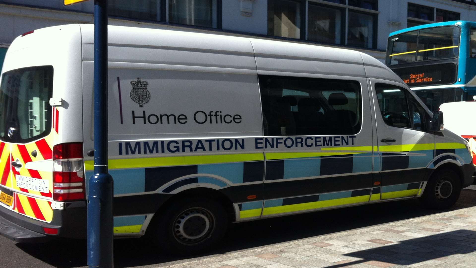 Immigration Enforcement officers arrested two offenders in Tovil