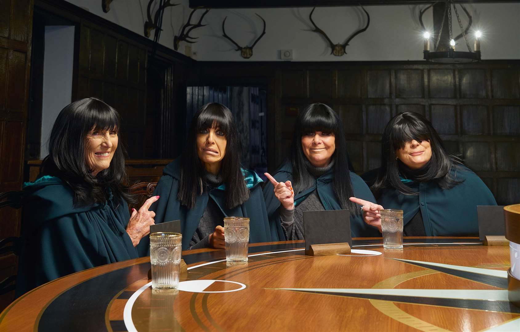 Dame Mary Berry, Claudia Winkleman, Dawn French and Jennifer Saunders (Comic Relief/PA)