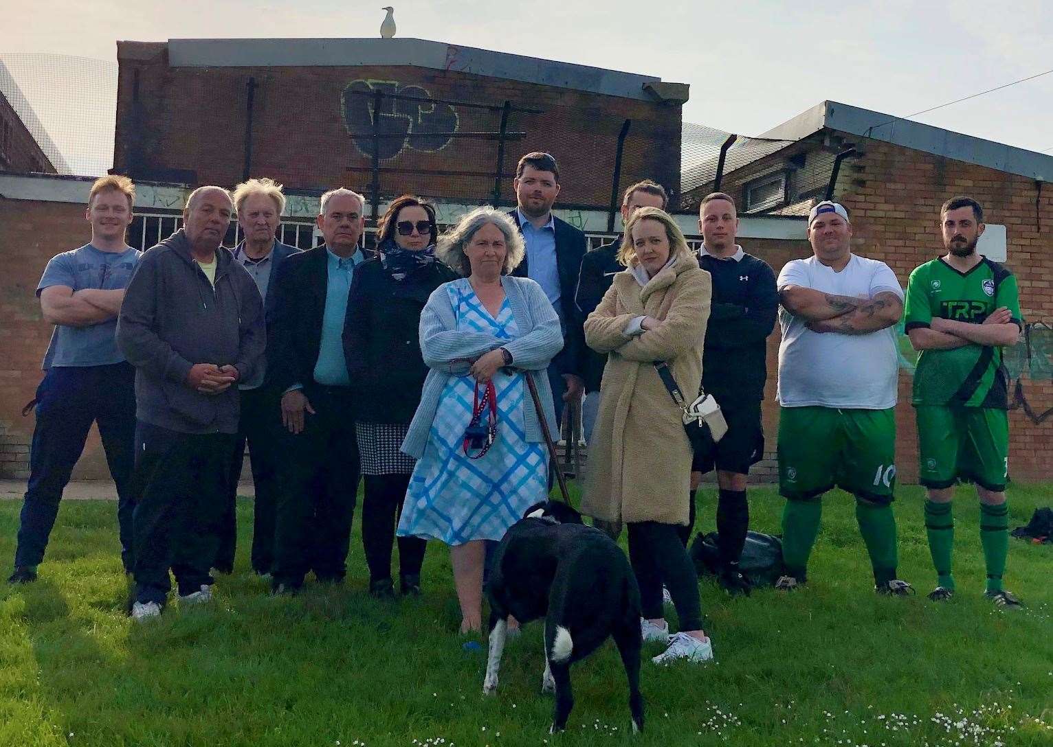 Campaigner June Tyrrell presented Thanet District Council with a petition calling for the overhaul of the Jackey Bakers site in Ramsgate. Picture: June Tyrrell