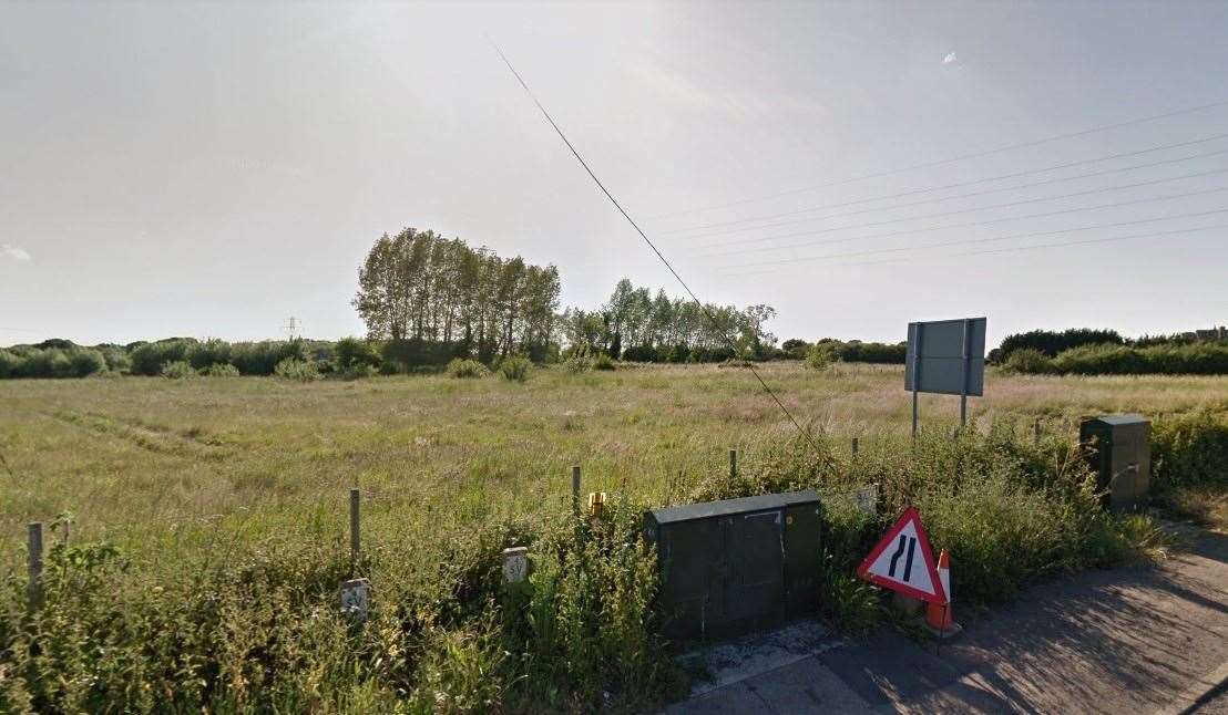 Land in Broad Oak where some of the homes could be built. Picture: Google Street View