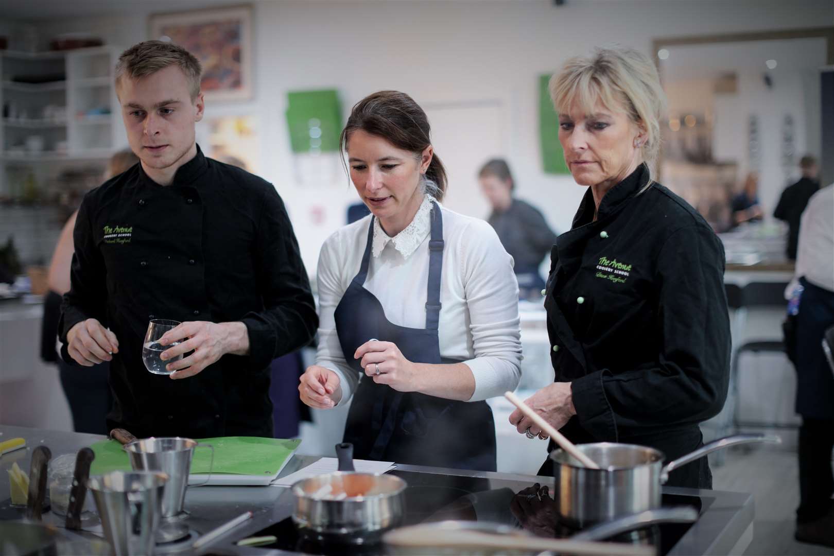 Chefs Richard and Diana Horsford keep an eye on proceedings