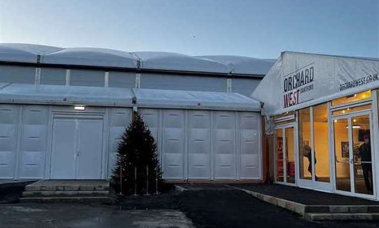 The temporary Orchard West theatre in Hythe Street, Dartford has been entertaining audiences since December