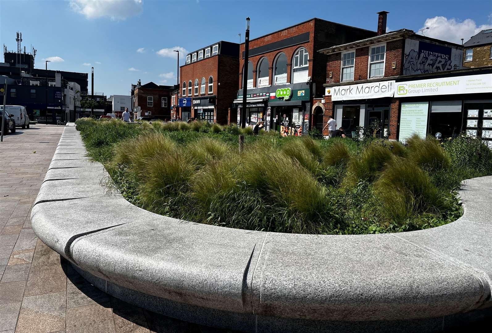 The shrubbery in Market Street should be artificial, according to one Dartford worker