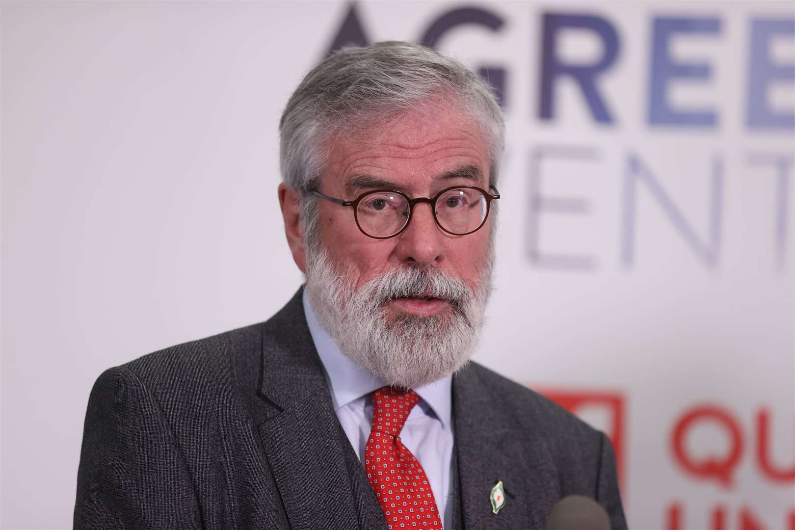 Former Sinn Fein president Gerry Adams said he wanted to see Stormont return (Liam McBurney/PA)