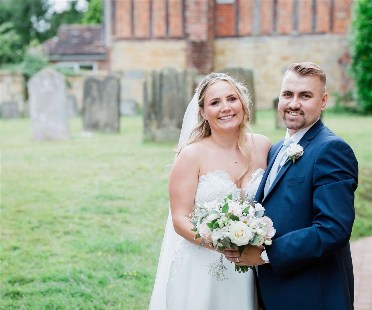 Eilish and Tom Paul on their wedding day. Picture: Victoria Green